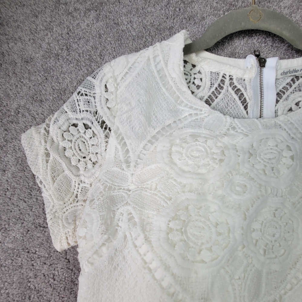 Brand New Charlotte Russe White Lace Romper